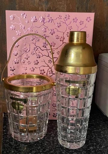 Kristallen cocktail shaker en ice bucket Cristal de BOHÈME beschikbaar voor biedingen