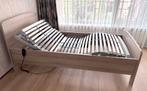 Seniorenbed, elektrisch verstelbaar incl. matras 100x200, Huis en Inrichting, Ophalen, Eenpersoons, Beige, Zo goed als nieuw