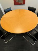 Vitra Eames tafel + 4 Visasoft stoelen, Huis en Inrichting, Ophalen, 100 tot 150 cm, Rond, Zo goed als nieuw