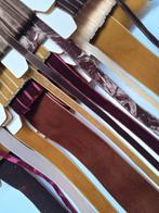 Grote partij bruin rood geelgoud velours en fluweel band, Hobby en Vrije tijd, Naaien en Fournituren, Ophalen of Verzenden, Nieuw