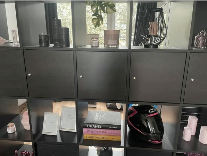 12x Kallax inzet DEUREN inc. Inzetten Ikea, Huis en Inrichting, Woonaccessoires | Schalen en Manden, Zo goed als nieuw, Vierkant