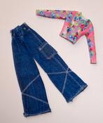 Mattel Barbie baggy jeans en top 1998, Verzenden, Zo goed als nieuw, Kleertjes