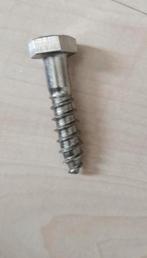 Houtdraad schroeven m8x50 RVS A2 29 stuks, Ophalen of Verzenden, Nieuw, Schroeven, Rvs