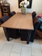 Eettafel, Huis en Inrichting, Tafels | Eettafels, Ophalen, Gebruikt, Eikenhout, 200 cm of meer