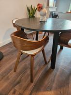 Vier gebruikte eetkamerstoelen, Ophalen, Gebruikt, Wit, Vier