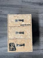 Opbergkastje met 3 lades - Industrieel, Huis en Inrichting, Kasten | Dressoirs, Overige materialen, Minder dan 50 cm, Gebruikt