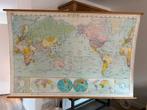 Fraaie wereldkaart uit de jaren '60, Ophalen of Verzenden, Aardrijkskunde