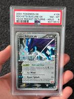 Pokémon PSA 8 Suicune ex #105 Team Rocket Returns, Ophalen of Verzenden, Zo goed als nieuw, Losse kaart, Foil