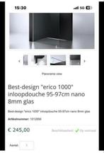 Nieuwe Erico Inloopdouche 95-97cm - Nooit Gebruikt!, Verzenden, Nieuw, Met douche