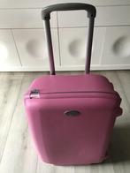 Grote roze American Tourister koffer / uitschuifbaar handvat, Gebruikt, Hard kunststof, 45 tot 55 cm, Ophalen of Verzenden