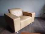 L'ancora Beige Fauteuil, Huis en Inrichting, Gebruikt, Leer, 75 tot 100 cm, 100 tot 125 cm