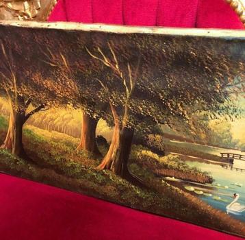 Oud schilderij klassiek landschap - de herfst van J. Hils beschikbaar voor biedingen