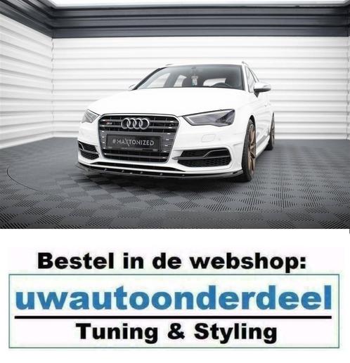 Maxton Design Spoiler Splitter Lip Voor Audi S3 A3 8V S Line, Auto diversen, Tuning en Styling, Verzenden