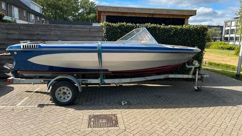 GLASTRON speedboot binnenboord incl trailer & toebehoren, Watersport en Boten, Speedboten, Gebruikt, 3 tot 6 meter, Benzine, 120 tot 200 pk