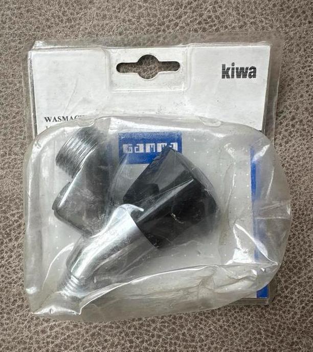 Wasmachinekraan met beluchter en terugslagklep, Doe-het-zelf en Verbouw, Sanitair, Nieuw, Kraan, Chroom, Ophalen of Verzenden