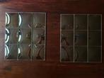 Antieke ruitjes met bol glas, Ophalen, Vierkant, Minder dan 50 cm, Minder dan 100 cm