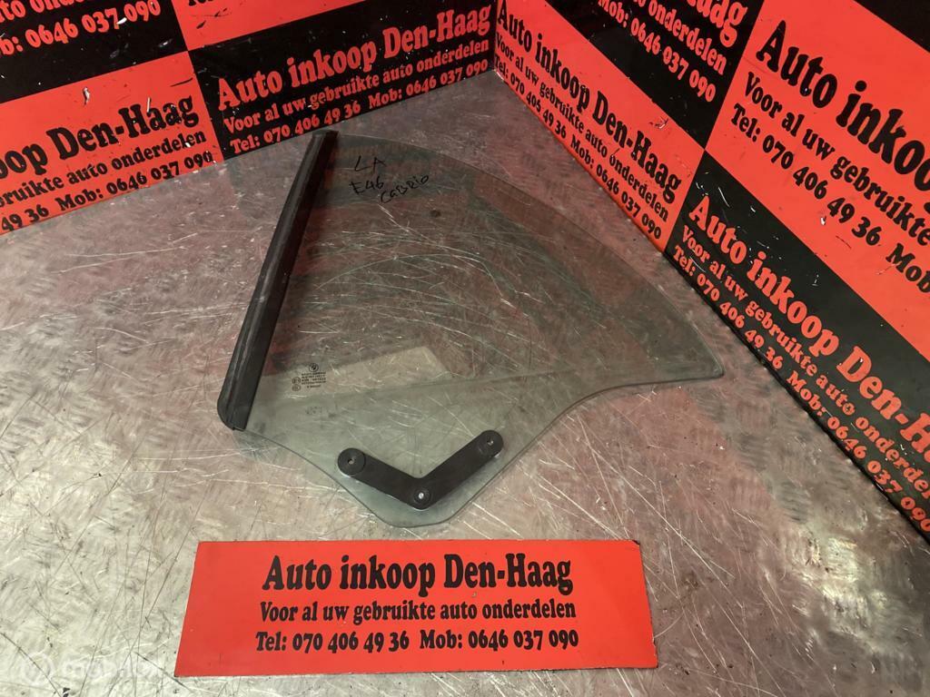 BMW 3-serie Cabrio E46 ('00-'06) Ruit Raam - Linksachter, Auto-onderdelen, Ruiten en Toebehoren, Gebruikt, Ophalen of Verzenden