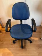 Bureaustoel hoogte verstelbaar, Blauw, Gebruikt, Bureaustoel, Ophalen