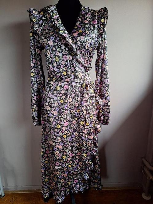 Nieuwe lange wikkel jurk bloemen print Revelation, maat L, Kleding | Dames, Jurken, Nieuw, Maat 42/44 (L), Onder de knie, Ophalen of Verzenden