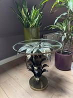 Gouden Palmboom Tafel - Sissy Boy, Minder dan 55 cm, Rond, Ophalen, 45 tot 60 cm