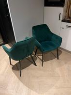 Groene Eetkamerstoelen - Set van 2, Antiek en Kunst, Ophalen of Verzenden