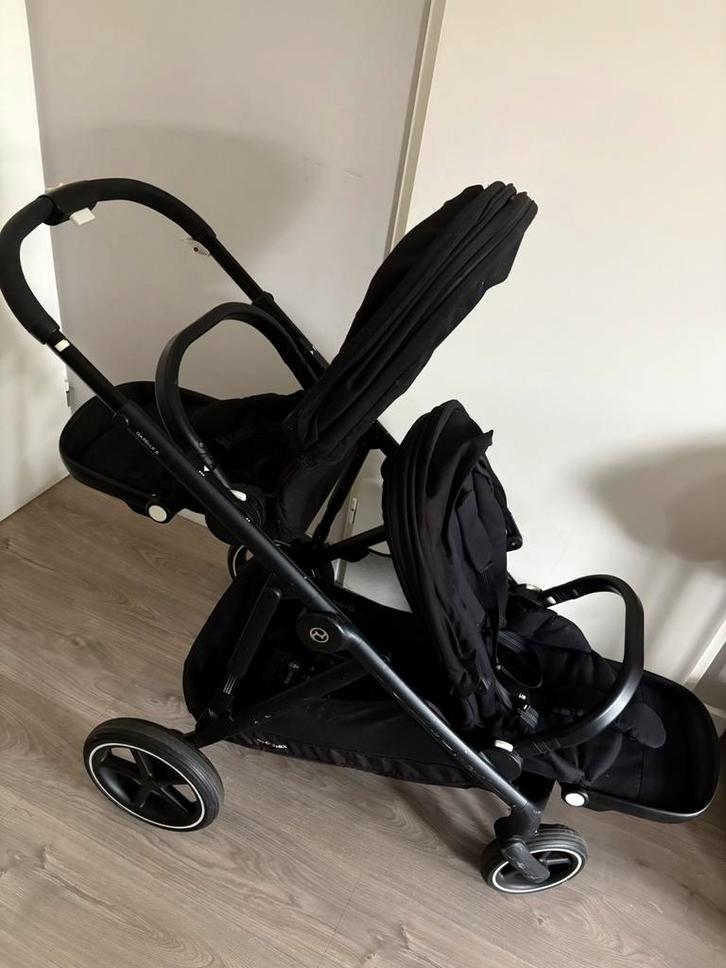 Duo Kinderwagen Cybex Gazelle S black, Kinderen en Baby's, Buggy's, Zo goed als nieuw, Zonnekap, Ophalen of Verzenden