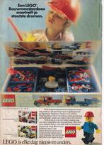 retro reclame 1980 Lego speelgoed bouwmeester dozen, Overige typen, Ophalen of Verzenden