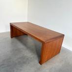 Groot teak houten bureau, Huis en Inrichting, Bureaus, Ophalen, Gebruikt, Onbekend, Bureau