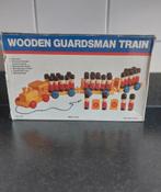 Vintage Houten Speelgoed Trein met Quardsman en Woorden, Ophalen of Verzenden, Gebruikt, Taal en Lezen