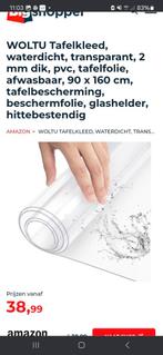 tafelkleed 2 mm transparant, Ophalen, Nieuw, Rechthoek