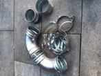 Ventilatie bochten en beugels 100, Doe-het-zelf en Verbouw, Buizen en Afvoer, Ophalen, Bochten, Pvc, Nieuw