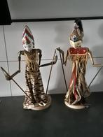 2 Wajangpoppen - Indonesische Schaduwpoppen, Antiek en Kunst, Ophalen of Verzenden