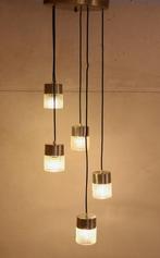 Seventies chandelier - jaren 70 hanglamp voor hoge ruimtes, Gebruikt, -, -, Ophalen of Verzenden