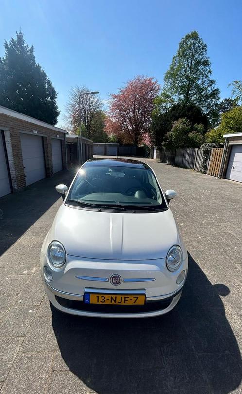 Fiat 500 1.2 2010 lounge dualogic met panorama en automaat, Auto's, Fiat, Particulier, ABS, Achteruitrijcamera, Airbags, Airconditioning