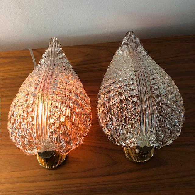 Wandlampen, Barovier & Toso, murano, Italiaans, jaren 50/60, Huis en Inrichting, Lampen | Wandlampen, Zo goed als nieuw, Glas
