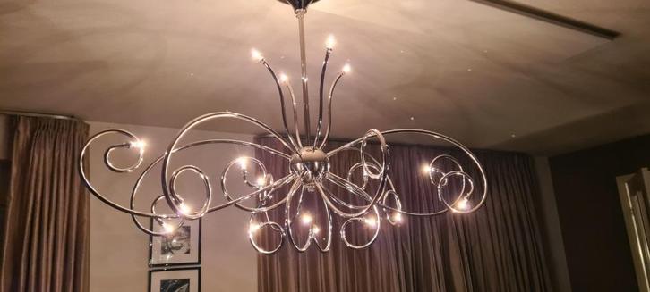 BEN DEMMERS DESIGN HANGLAMP FLORENCE, Huis en Inrichting, Lampen | Kroonluchters, Zo goed als nieuw, Glas, Metaal, Ophalen