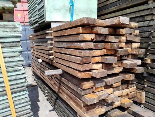 Gebruikte balken  7,5 cm dik,. 17,5 cm breed 410 cm lang, Doe-het-zelf en Verbouw, Hout en Planken, Gebruikt, Balk, Overige houtsoorten