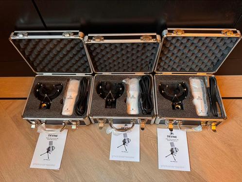 Devine M-Mic Pro XL (W / BK) (condensatormicrofoon) x3, Muziek en Instrumenten, Microfoons, Nieuw, Studiomicrofoon, Ophalen of Verzenden