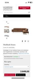 ZGAN Het Anker Stratos Hoekbank - Cognac - 275 x 220, Huis en Inrichting, Banken | Bankstellen, Ophalen, 250 tot 300 cm, -, -