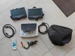 Akai Auto DVD Speler met 2 Schermen + Afstandsbediening, Ophalen of Verzenden
