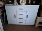 Wit Dressoir met Lades en Deuren, Ophalen, Overige materialen, 100 tot 150 cm, Zo goed als nieuw