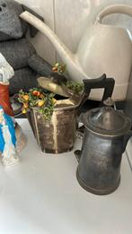 Verzilverde theepotten theepot koffiepot 2 x, Ophalen of Verzenden