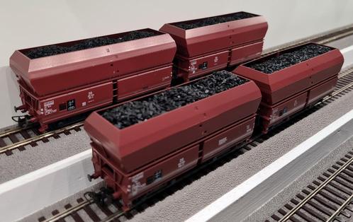 M+D SoSe 072-3 4x OOt41 Erzwagens met belading, Hobby en Vrije tijd, Modeltreinen | H0, Zo goed als nieuw, Wagon, Gelijkstroom