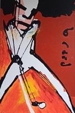 Schilderij in de Herman Brood stijl, Antiek en Kunst, Kunst | Schilderijen | Modern, Ophalen of Verzenden