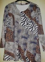 winter kwal LONG SHIRT blauw /bruin maat XL Mona Lisa, Overige kleuren, Verzenden, Maat 46/48 (XL) of groter, Mona Lisa