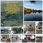 Huisje en prive meertje en landje 5000m2 Meertje 3000m2,, Ophalen, Nieuw