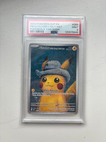 Pikachu van Gogh PSA 9 - Bieden! beschikbaar voor biedingen