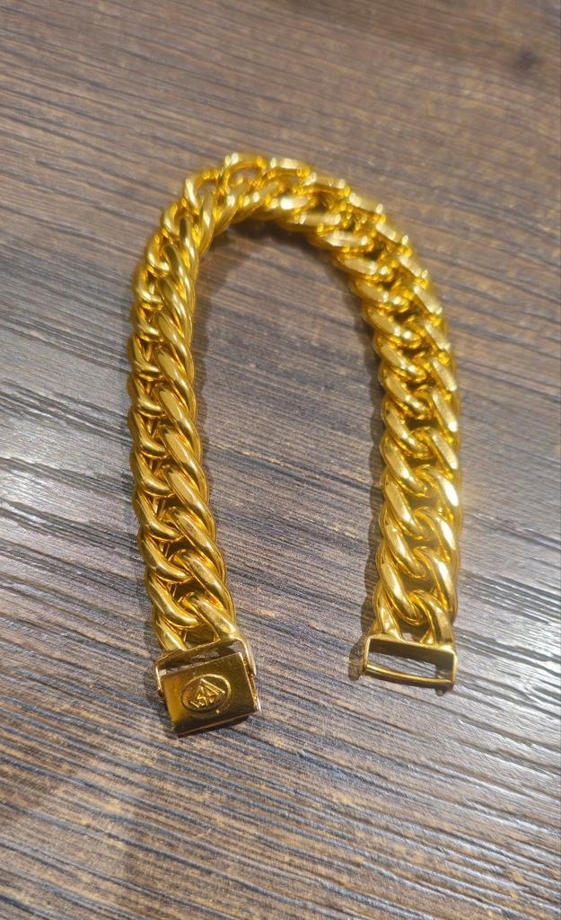 Mooie 21karaat gouden armband 49.8 gram, Sieraden, Tassen en Uiterlijk, Armbanden, Nieuw, Goud, Goud, Ophalen of Verzenden