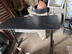 Zwart Bureau IKEA BEKANT (140x60), Ophalen, In hoogte verstelbaar, Gebruikt, Bureau