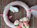 2 Geboorte kransen meisje. 38 cm doorsnede, Ophalen of Verzenden, Zo goed als nieuw